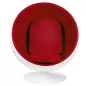 King Home Ball Forgó Fotel Üvegszálas Fehér-Piros