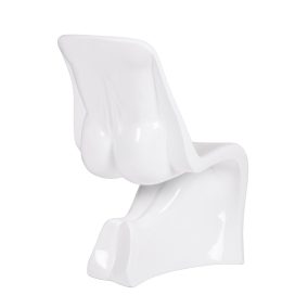 King Home HIM Üvegszálas Szék Fehér Magasfényű
