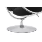   King Home Bubble Stand 2 fotel akryl króm fekete gyapjú párnával