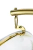 King Home Bubble Stand Gold függőfotel akril bézs velúr párnával