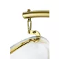   King Home Bubble Stand Gold függőfotel akril bézs velúr párnával