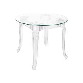   KING ROUND 90 asztal átlátszó - polikarbonát, edzett üveg