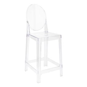 King Home Victoria Átlátszó Polikarbonát Bárszék 65 cm