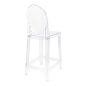 King Home Victoria Átlátszó Polikarbonát Bárszék 65 cm