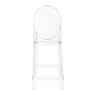 King Home Victoria Átlátszó Polikarbonát Bárszék 65 cm