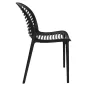 King Home Sunny Polipropilén Szék Fekete Modern