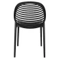 King Home Sunny Polipropilén Szék Fekete Modern