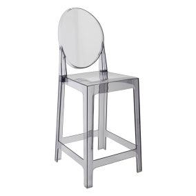 King Home Victoria 65 Füstszínű Polikarbonát Bárszék