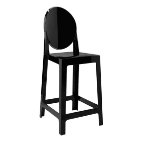 King Home Victoria Bárszék Polikarbonát Fekete 65cm