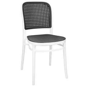   King Home Wicky Polipropilén Kerti Szék Szürke Rattan Hatású