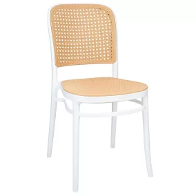 King Home Wicky Rattan Hatású Polipropilén Szék Fehér