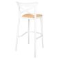 King Home Country Rattan Bárszék Fehér