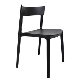 King Home Jasper Polipropilén Szék Fekete Modern