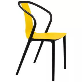 King Home Vincent Polipropilén Szék Sárga Modern