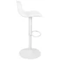 King Home STOR Állítható Magasságú Bárszék Fehér