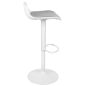 King Home Snap Bar Állítható Magasságú Bárszék Fehér