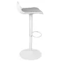 King Home Snap Bar Állítható Magasságú Bárszék Fehér