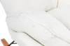 King Home Otilia Teddy Hintaszék Fehér Műbőr-Teddy Kényelmes