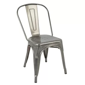 King Home Tower Paris Fém Szék Ezüst Ipari