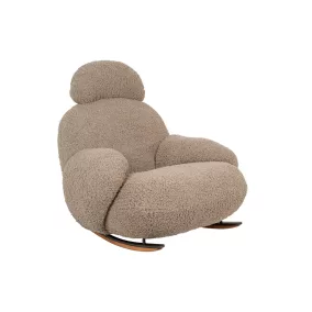 King Home Plush Teddy Hintaszék Sötét Bézs