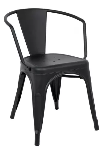 King Home Tower Arm Fém Szék Fekete
