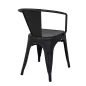 King Home Tower Arm Fém Szék Fekete