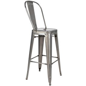 King Home Tower Big Back Fém Bárszék 76