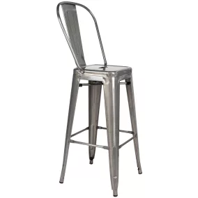 King Home Tower Big Back Fém Bárszék 76