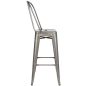 King Home Tower Big Back Fém Bárszék 76