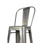 King Home Tower Big Back Fém Bárszék 76