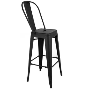 King Home Tower Big Back Bárszék Fém Fekete