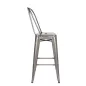 King Home Tower Big Back Fém Bárszék Ezüst