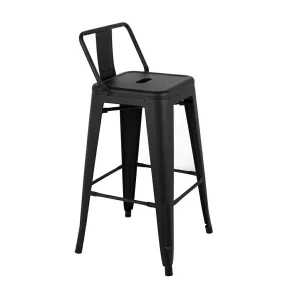 King Home Tower Back 66 Fém Bárszék Fekete