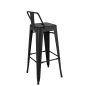 King Home Tower Back 66 Fém Bárszék Fekete