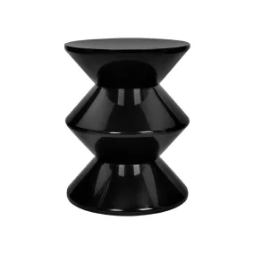 King Home TURN Geometrikus Polipropilén Kisasztal Fekete