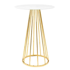 King Home GLAM 60 Bárasztal MDF Fehér Arany Glamour