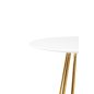 King Home GLAM 60 Bárasztal MDF Fehér Arany Glamour