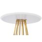 King Home GLAM 60 Bárasztal MDF Fehér Arany Glamour