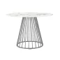   King Home Glam Marble Kerek Étkezőasztal Márvány MDF Króm