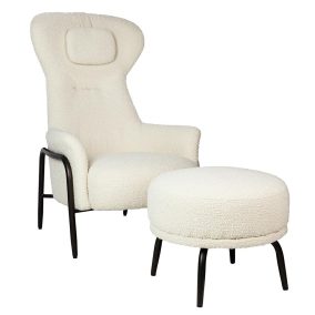 King Home Teddy Grand Fotel Bézs Lábtartóval