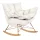 King Home Swing Velvet Bézs Hintaszék Réz Vázzal