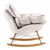King Home Swing Velvet Bézs Hintaszék Réz Vázzal