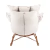 King Home Swing Velvet Bézs Hintaszék Réz Vázzal