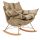 King Home Swing Velvet Hintaszék Khaki Bársony