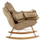 King Home Swing Velvet Hintaszék Khaki Bársony