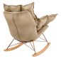 King Home Swing Velvet Hintaszék Khaki Bársony