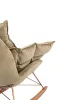 King Home Swing Velvet Hintaszék Khaki Bársony