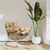 King Home Swing Velvet Hintaszék Khaki Bársony