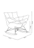 King Home Swing Velvet Hintaszék Khaki Bársony