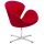 King Home Swan Wool Premium Forgószék Piros Kasmírgyapjú